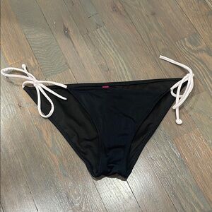 Victoria's Secret Black and White Bikini with Adjustable Ties